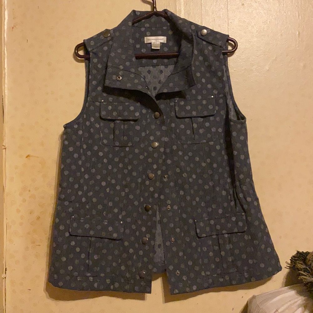 Christopher & Banks Denim Vest sz. L